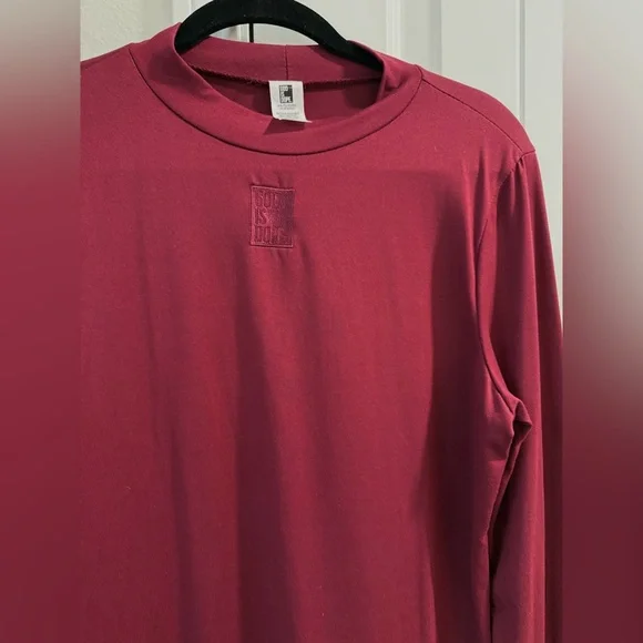 God Is Dope Burgundy Long Sleeve Dress (1XL) - Picture 2 of 5